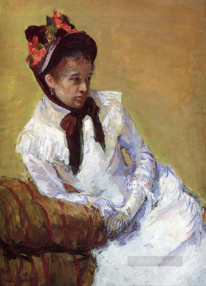 Retrato de la artista madres hijos Mary Cassatt Pintura al óleo